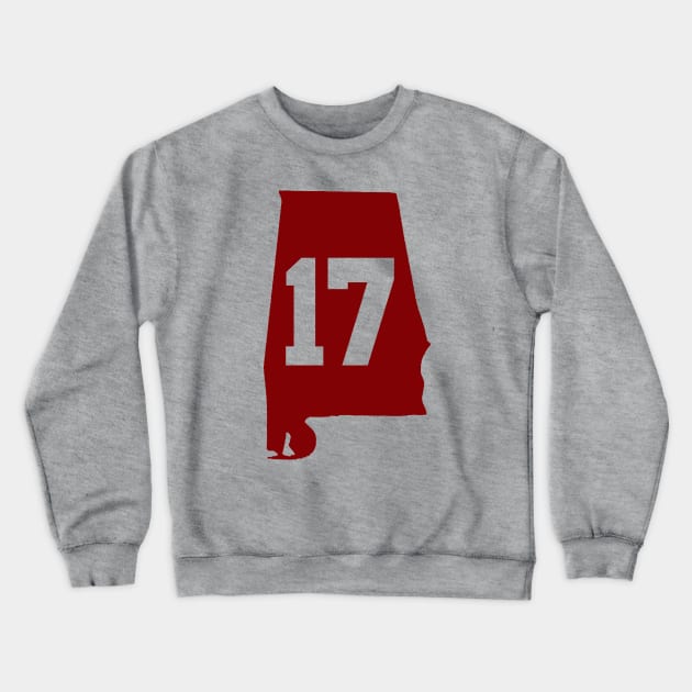 ALABAMA 17 CHAMPIONS Crewneck Sweatshirt by thedeuce